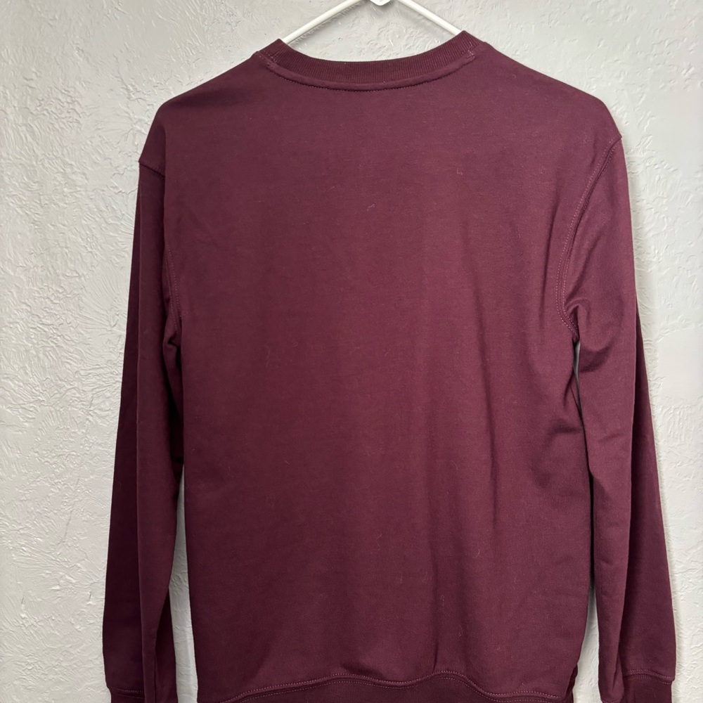 Women's Burgundy Christmas Sweater - Picture 3 of 11